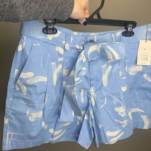 A New Day 14 blue white shorts NWT tie waist (H1) - Picture 7 of 9